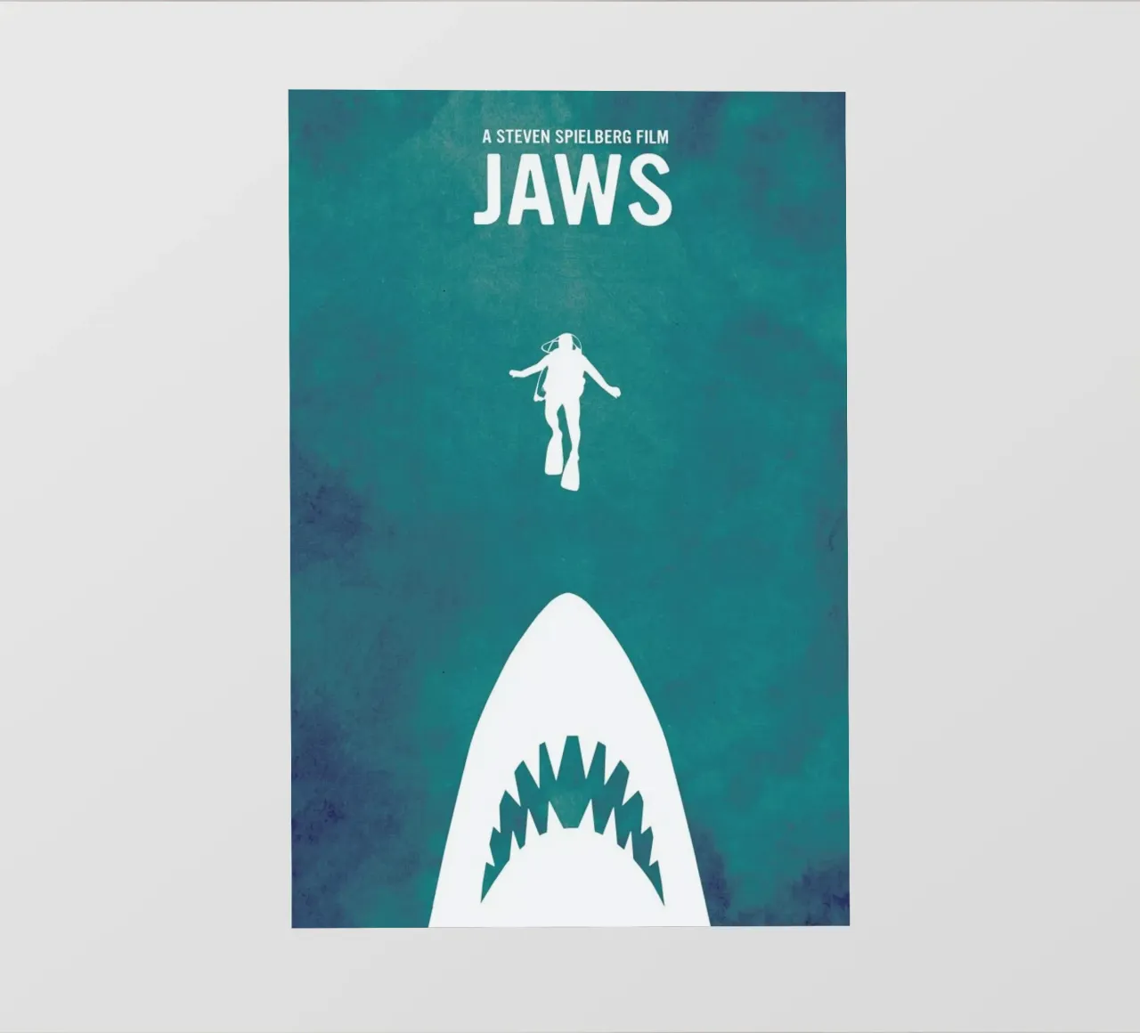 Jaws Inspired backlit film by Calm The Ham