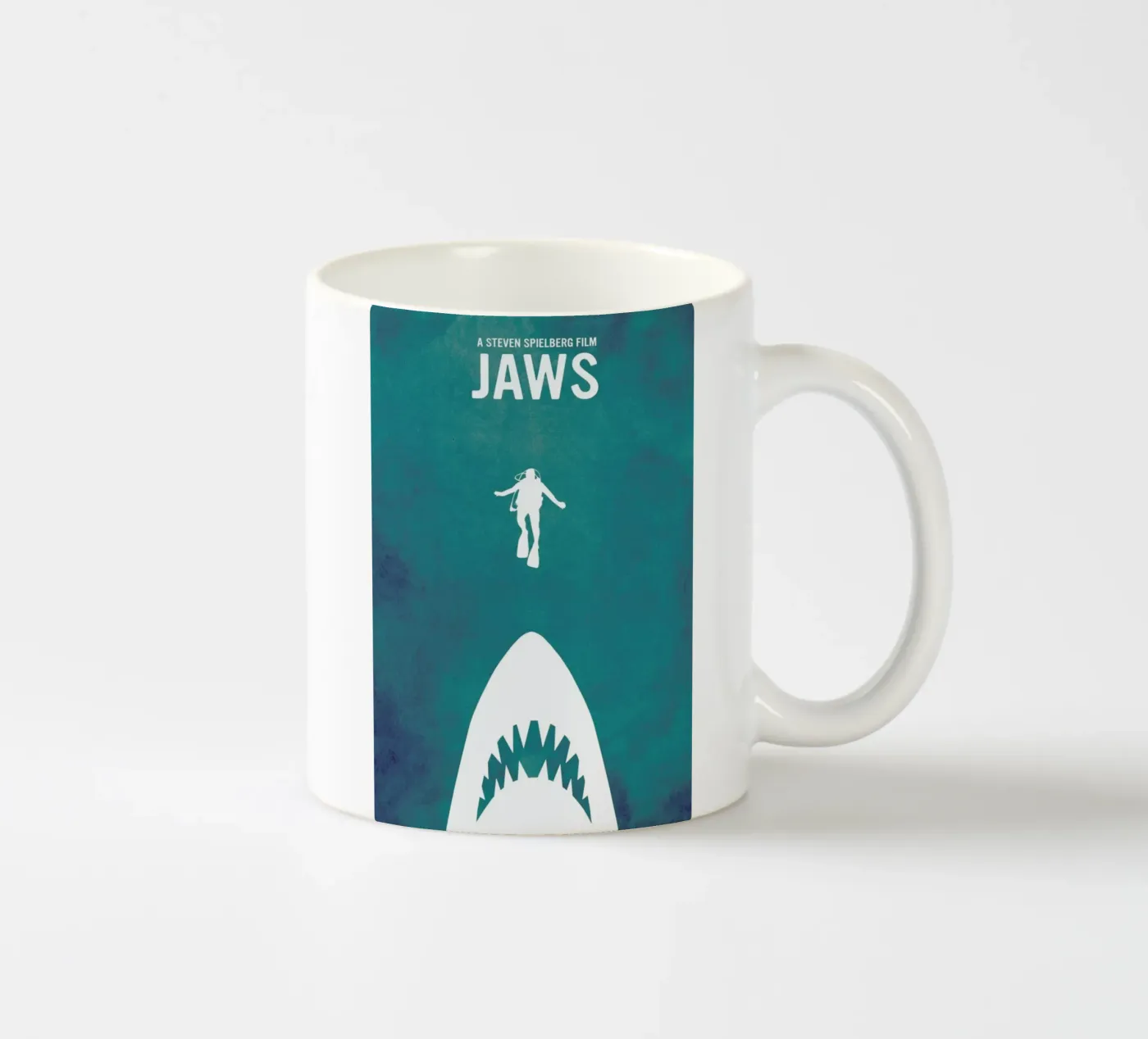 Jaws Inspired ceramic mug by Calm The Ham