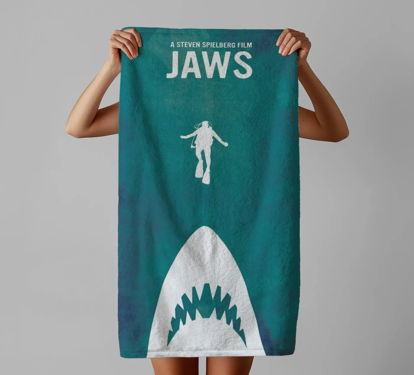 Jaws Inspired badhanddoek van Calm The Ham