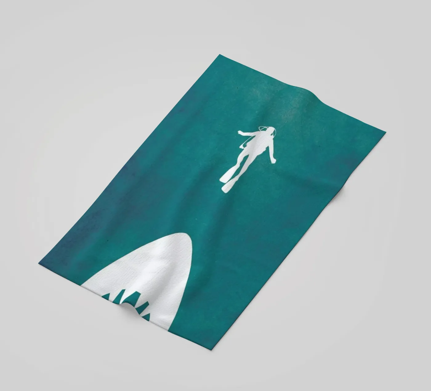 Jaws Inspired beach towel by Calm The Ham