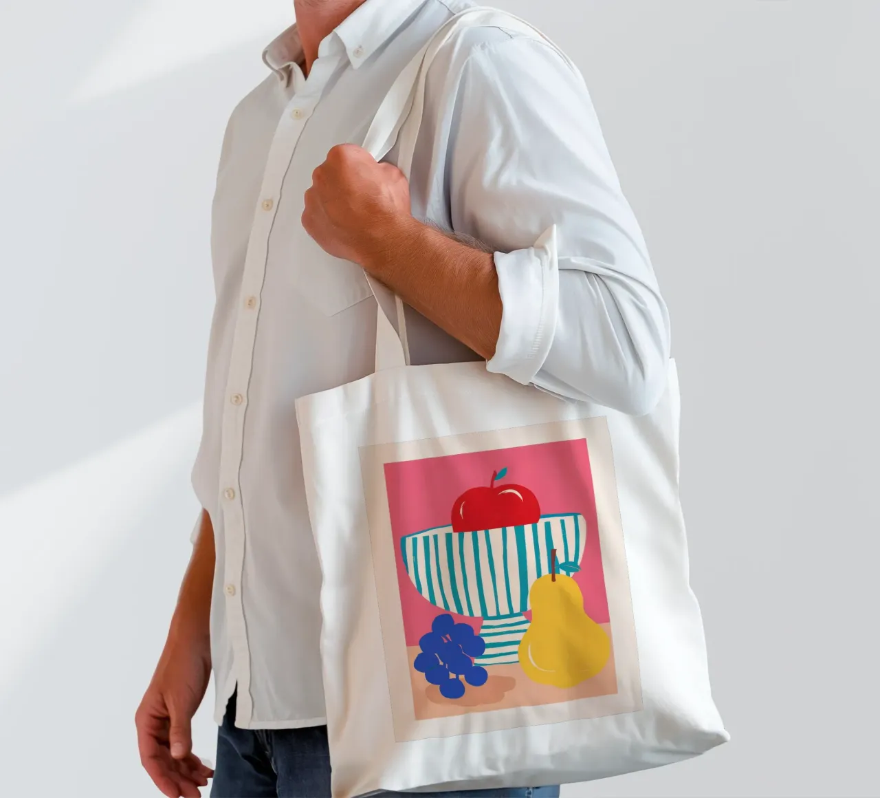 Trio classico di frutta borsa in juta da Nova Glaze