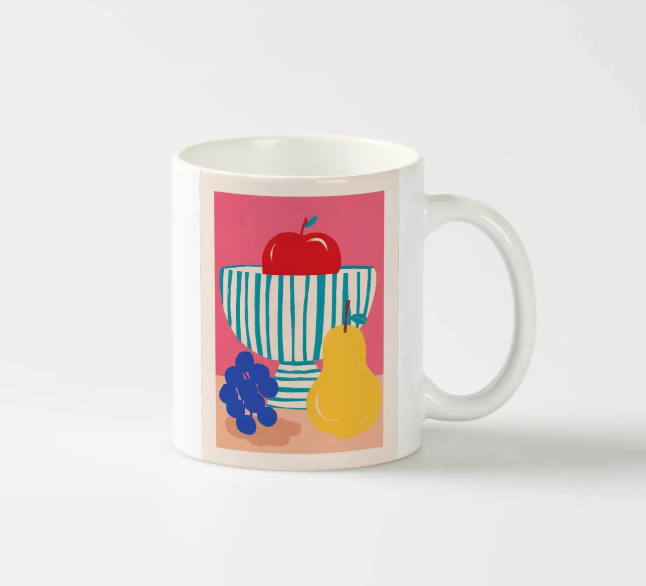 Trio classico di frutta tazza in ceramica da Nova Glaze