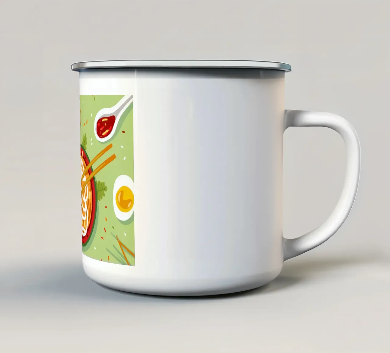 Ciotola di ramen piccante tazza in smalto da Snow Mist