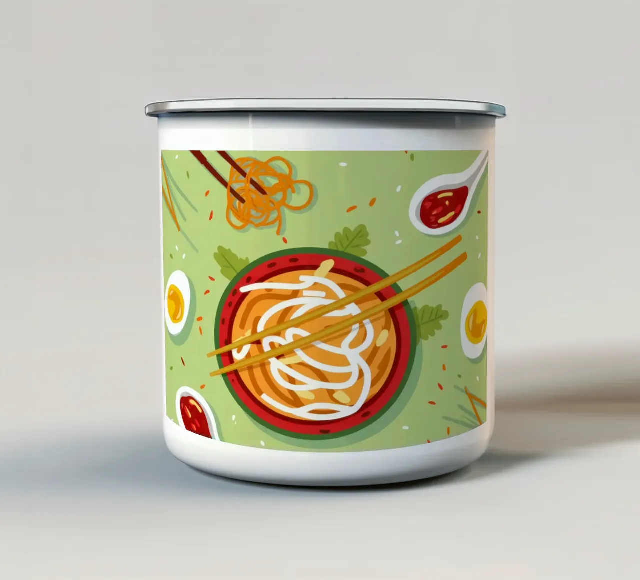 Ciotola di ramen piccante tazza in smalto da Snow Mist
