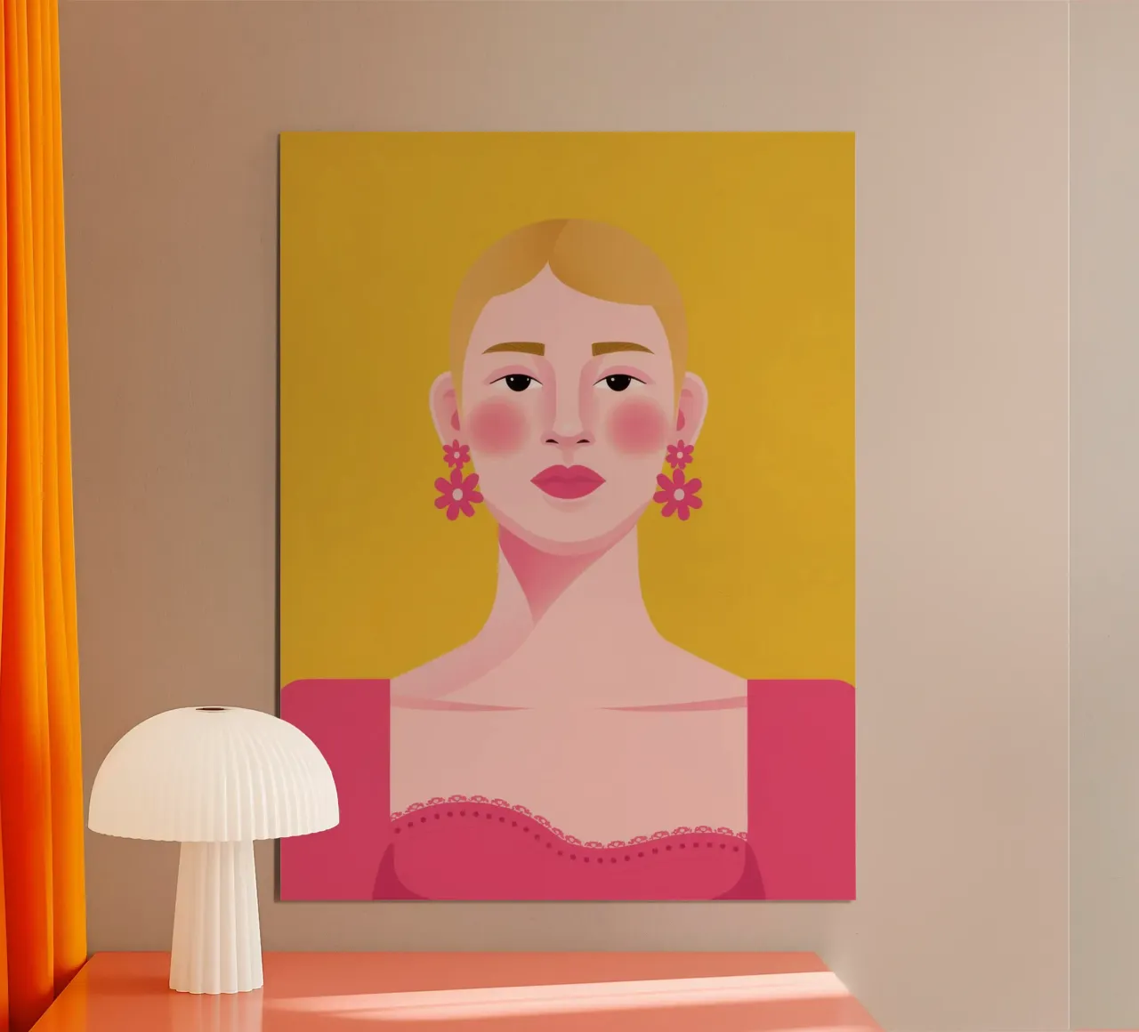 Sguardo dell'ora d'oro poster con telaio in alluminio da Bara Suara