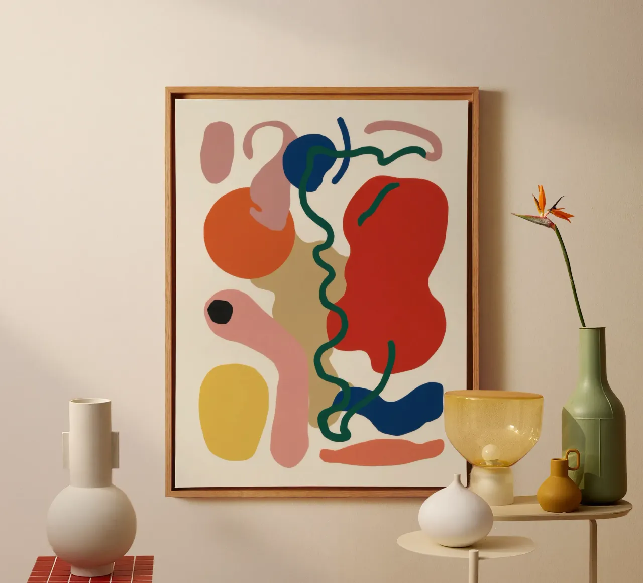 Dialogue sur la forme primale toile avec Caisse américaine de Nova Glaze