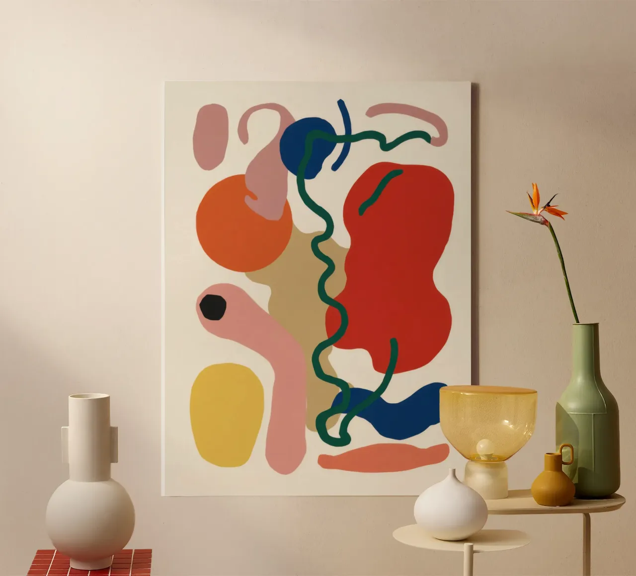 Dialogue sur la forme primale toile avec Caisse américaine de Nova Glaze