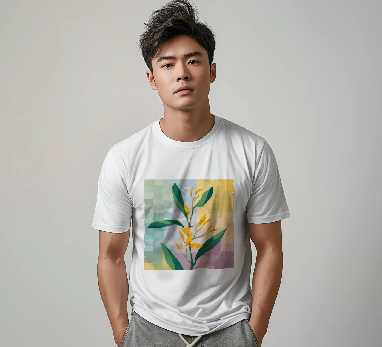 Ora d'oro gradiente t-shirt da Scaller Stars
