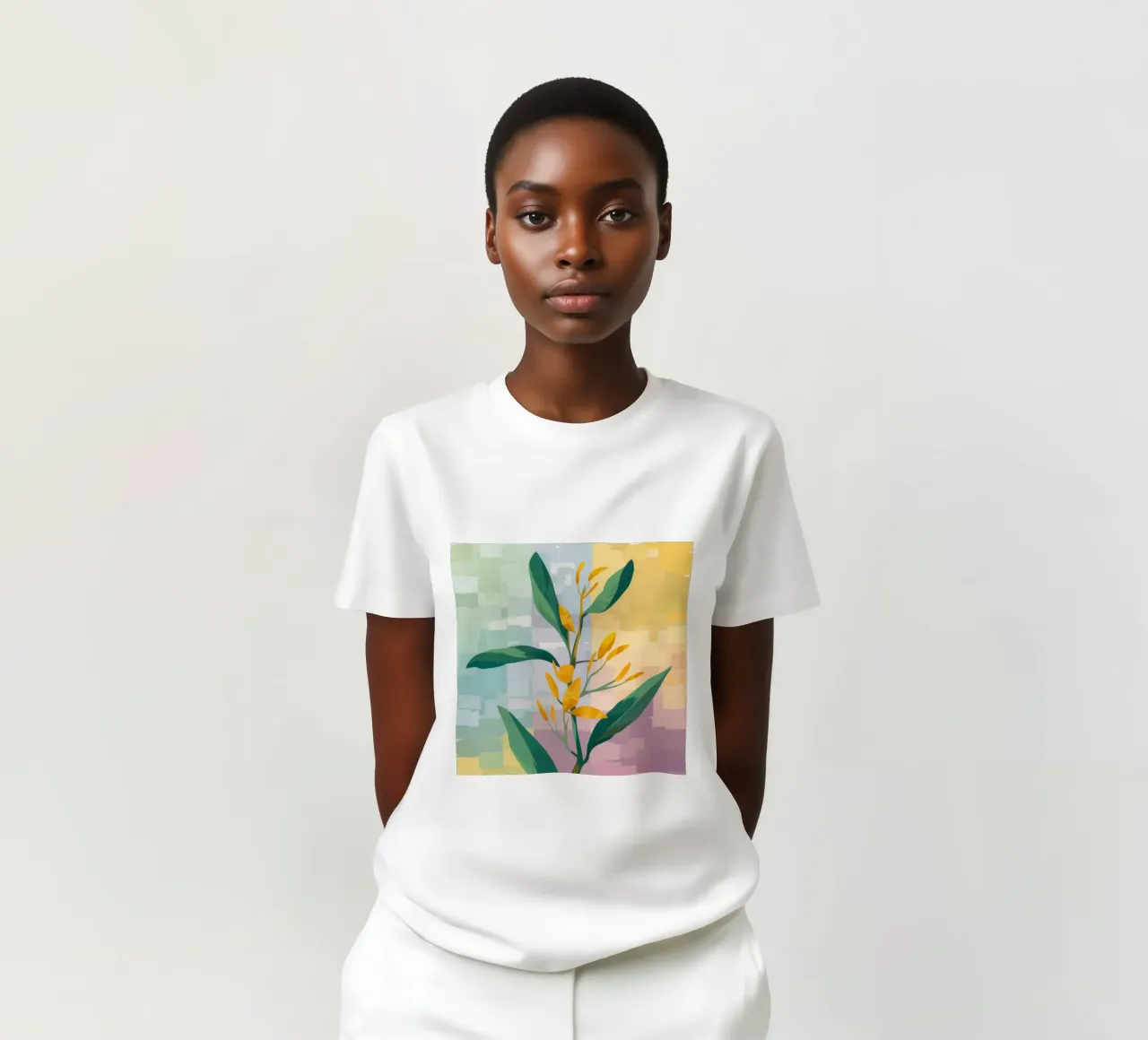 Ora d'oro gradiente t-shirt da Scaller Stars