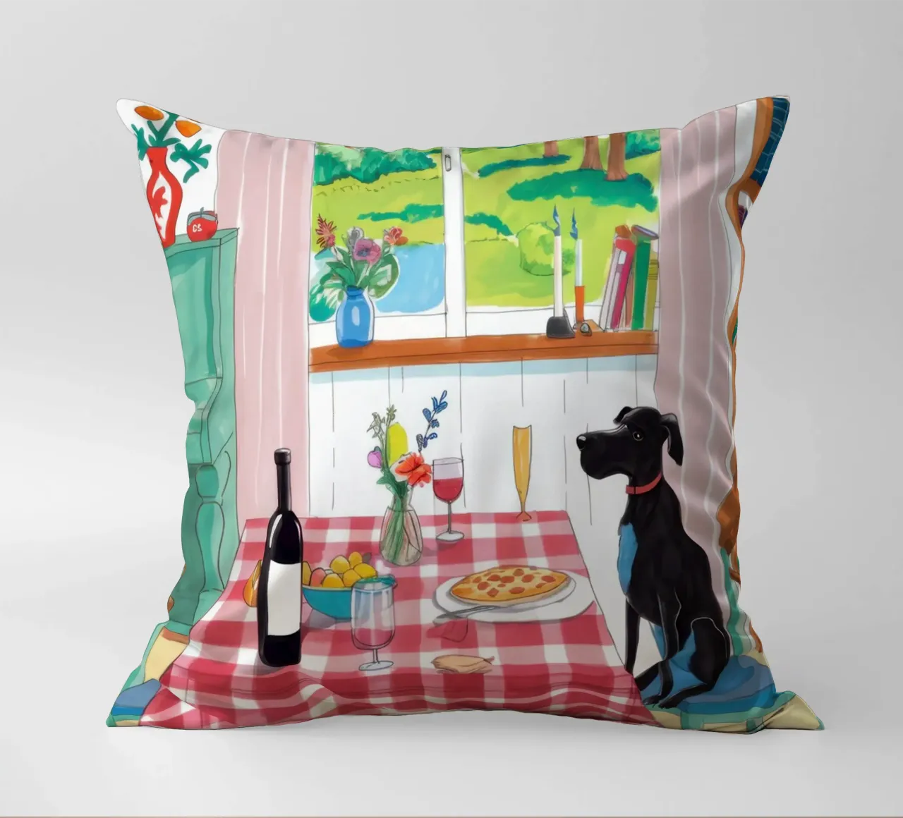 Compagno di cena canino cuscino da Nova Glaze