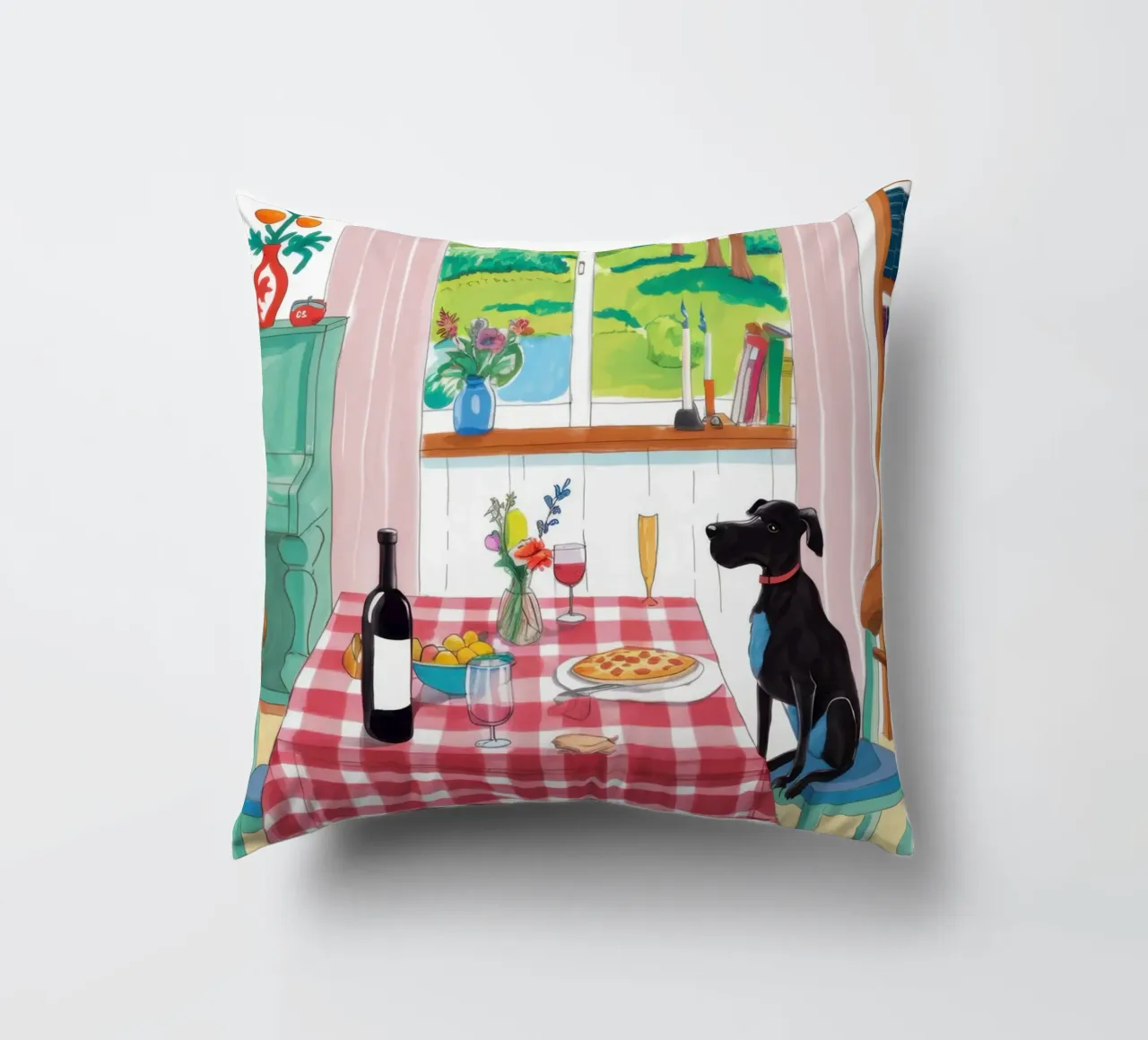 Compagno di cena canino cuscino da Nova Glaze