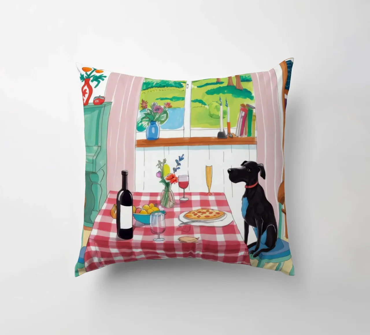 Compagno di cena canino cuscino da Nova Glaze