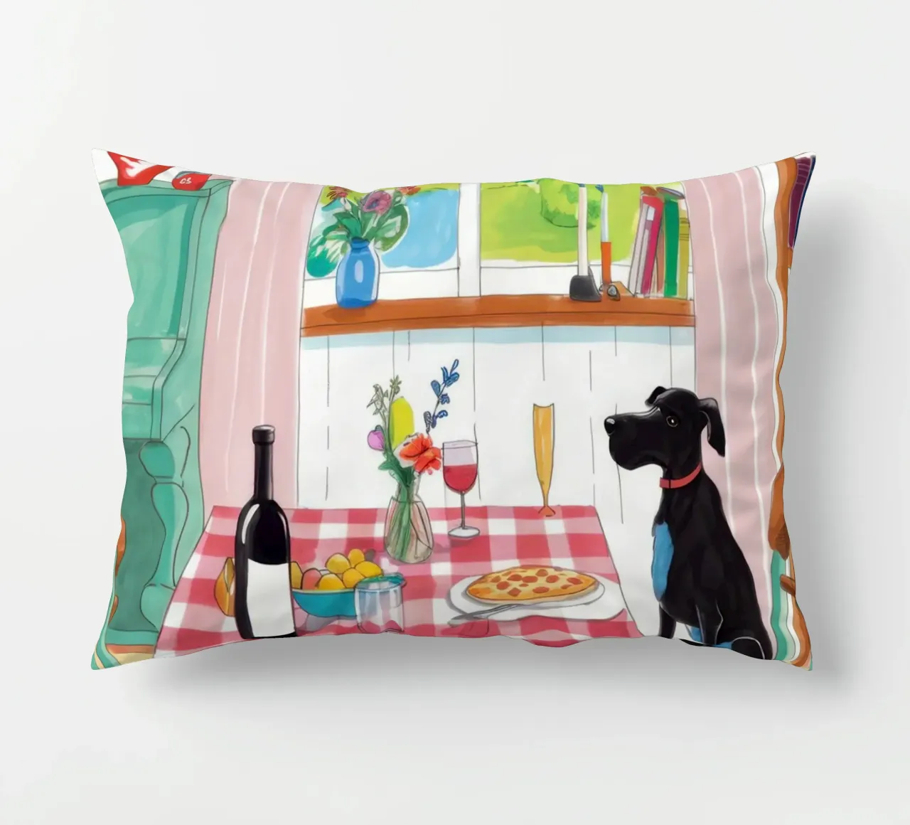 Compagno di cena canino cuscino da Nova Glaze