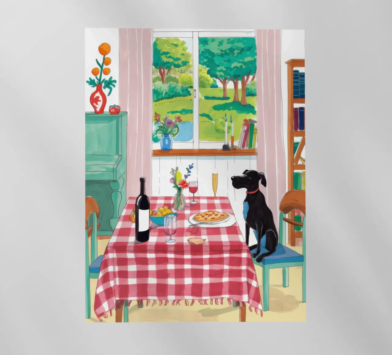 Compagno di cena canino pellicola backlit da Nova Glaze