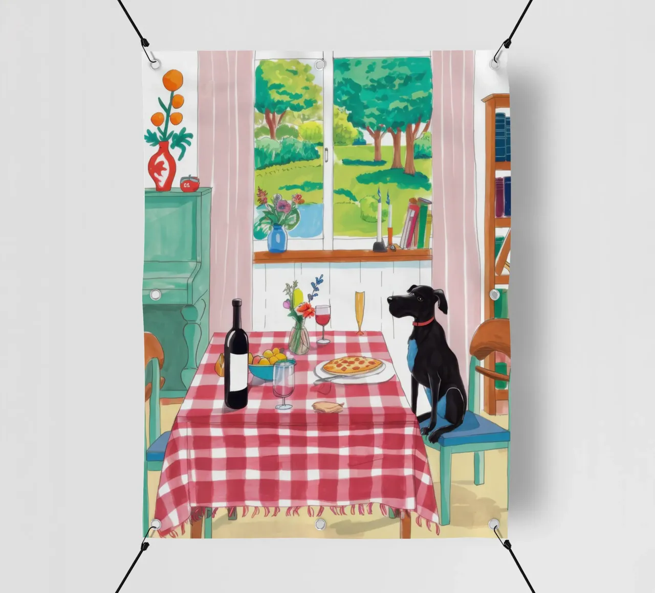 Compagno di cena canino telo in pvc da Nova Glaze