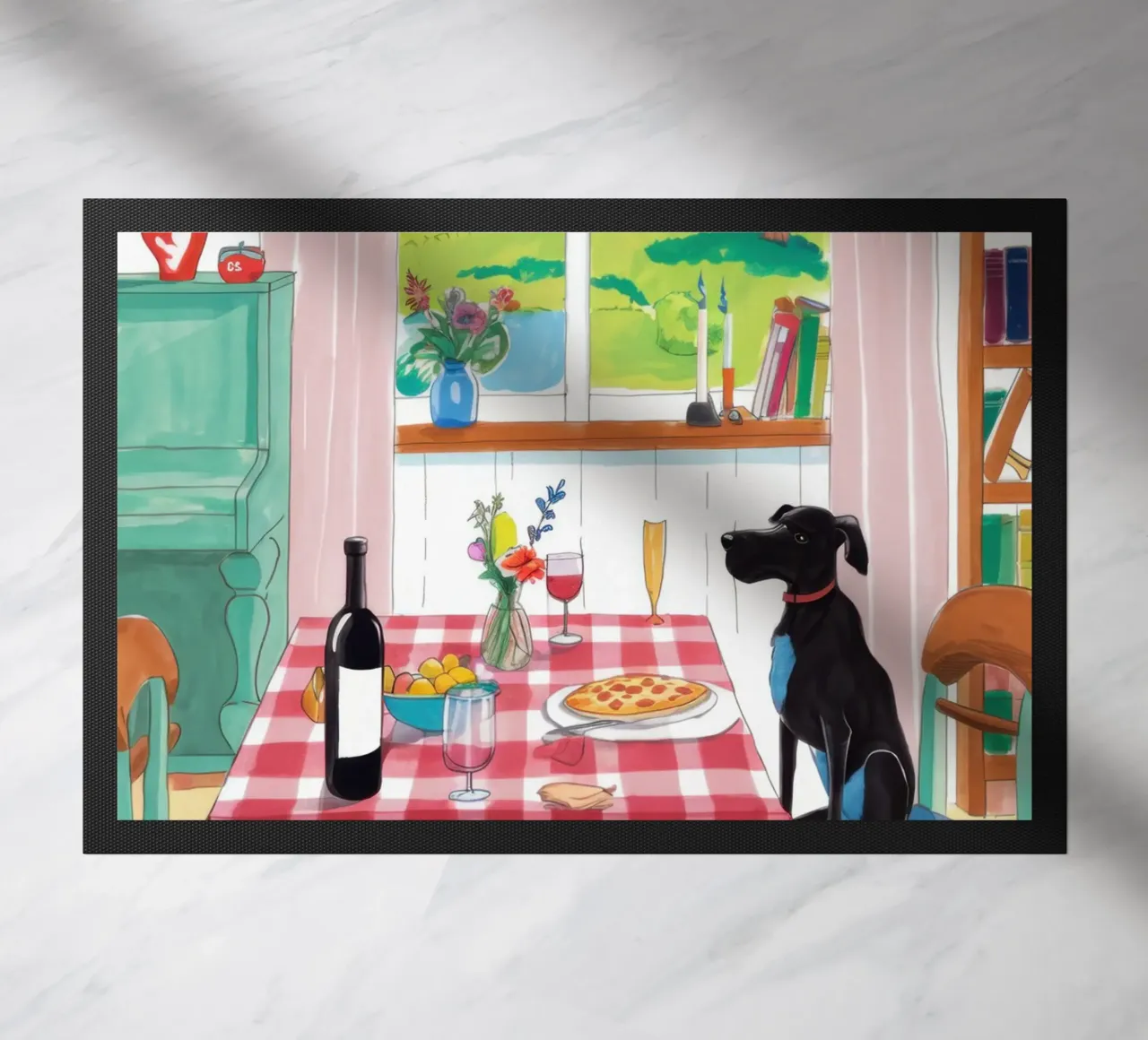 Compagno di cena canino zerbino da Nova Glaze