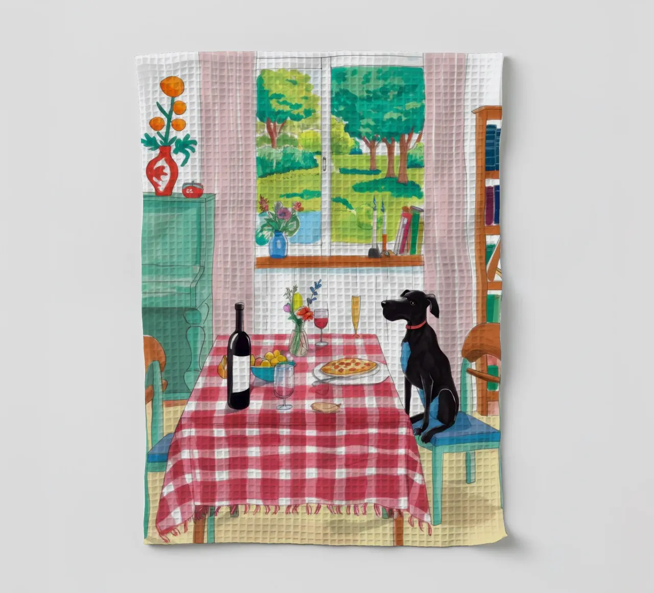 Compagnon de table canin torchon de Nova Glaze