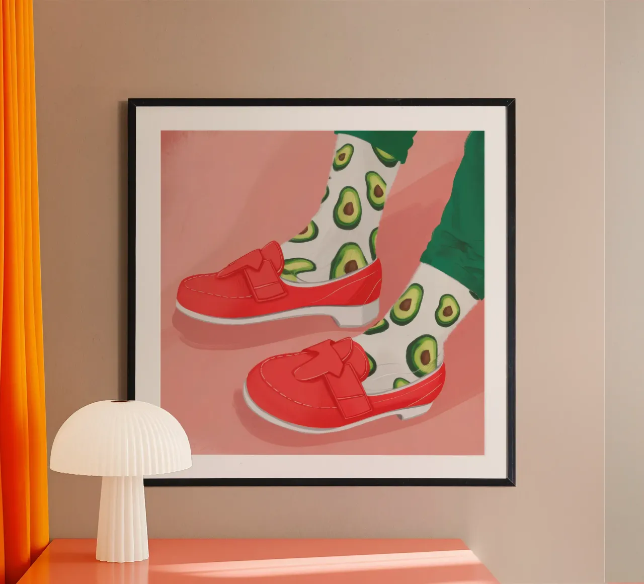 Aguacate estilo calcetín poster de Snow Mist