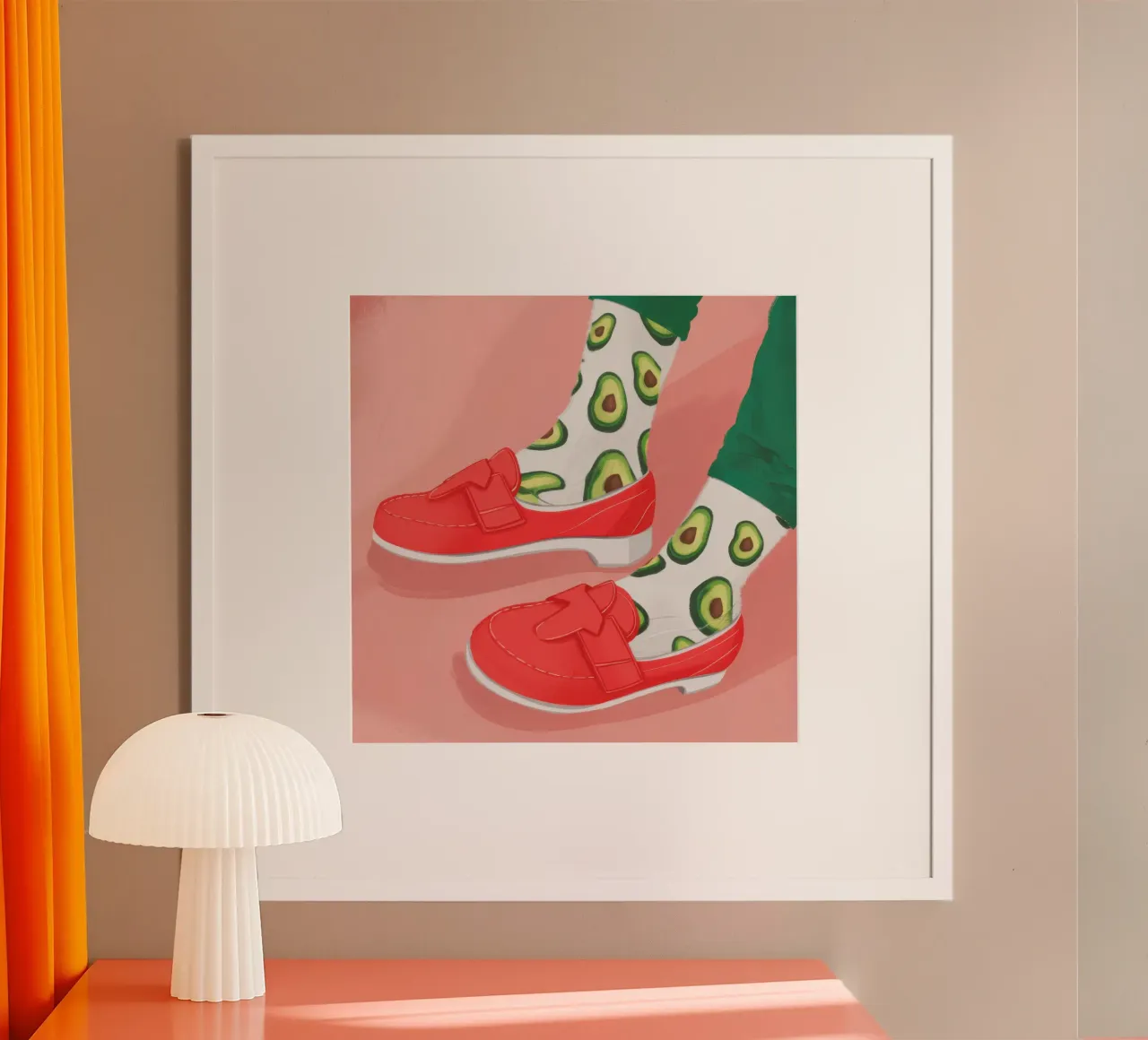 Aguacate estilo calcetín poster de Snow Mist