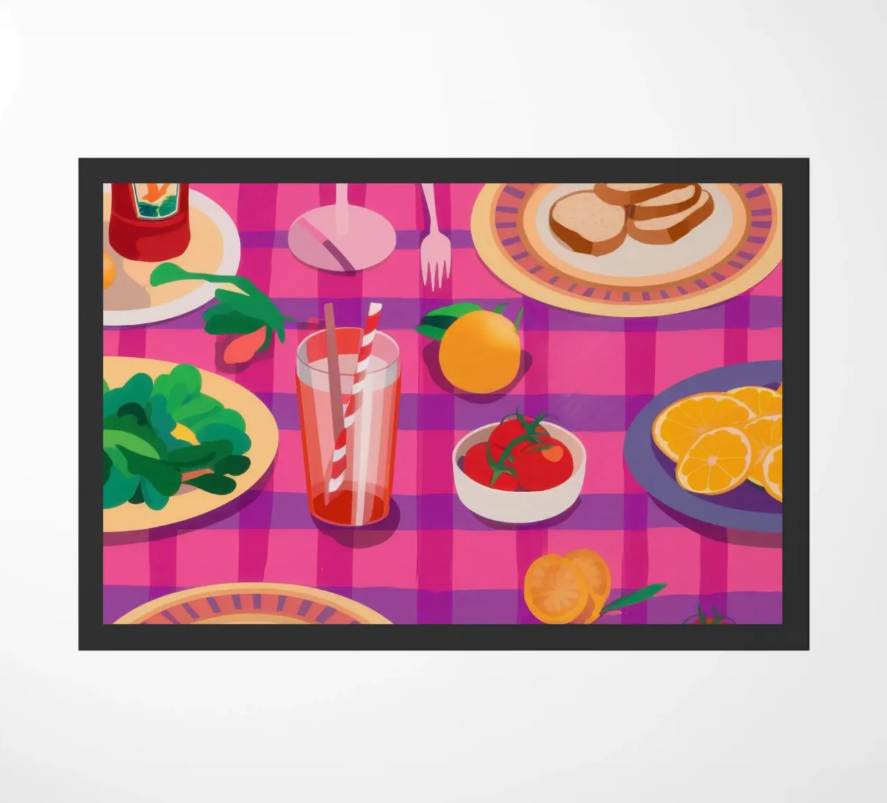 Pranzo a scacchi vivaci zerbino da Nova Glaze