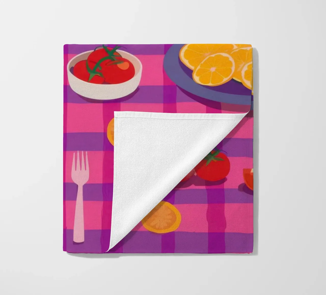 Pranzo a scacchi vivaci telo mare da Nova Glaze