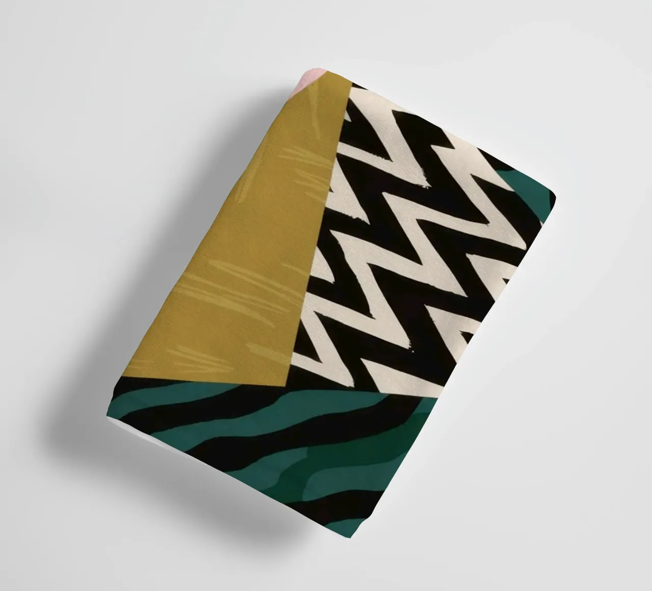 Dynamische vormfusie badhanddoek van Snow Mist