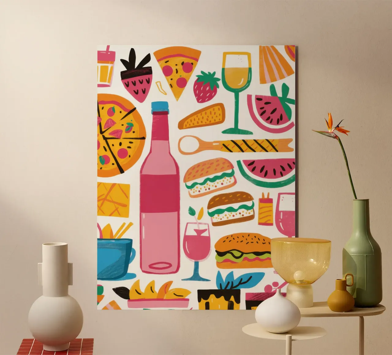 Pop Art Feast forex plate by Nova Glaze