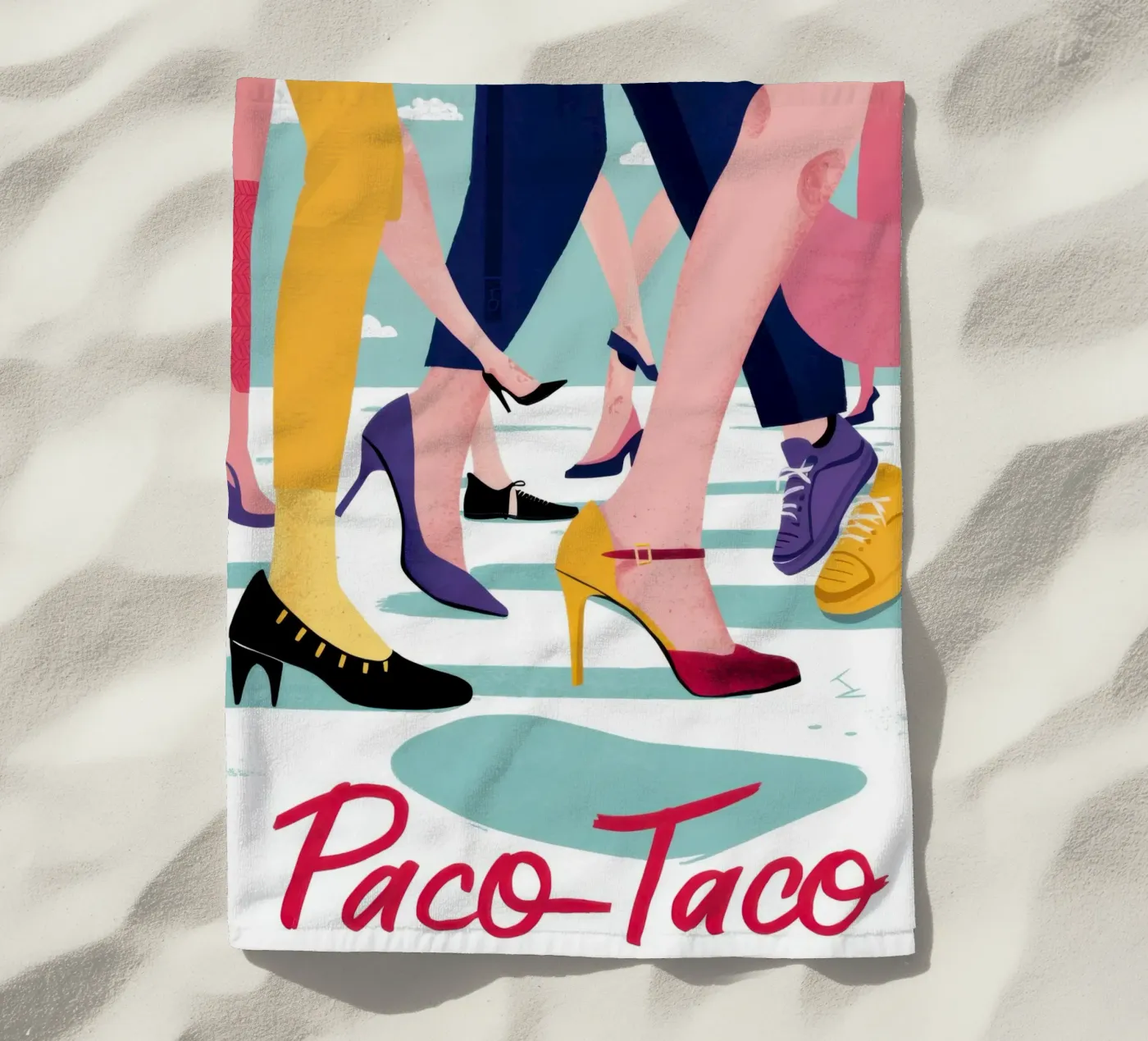 Taco Stomp alla moda telo mare da Nova Glaze