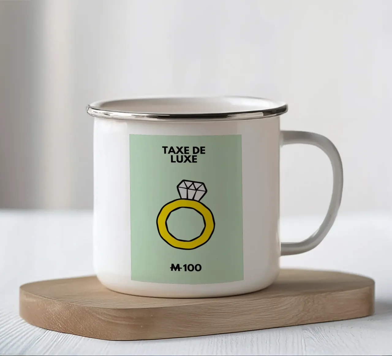 Tassa sul lusso tazza in smalto da fltmfrance
