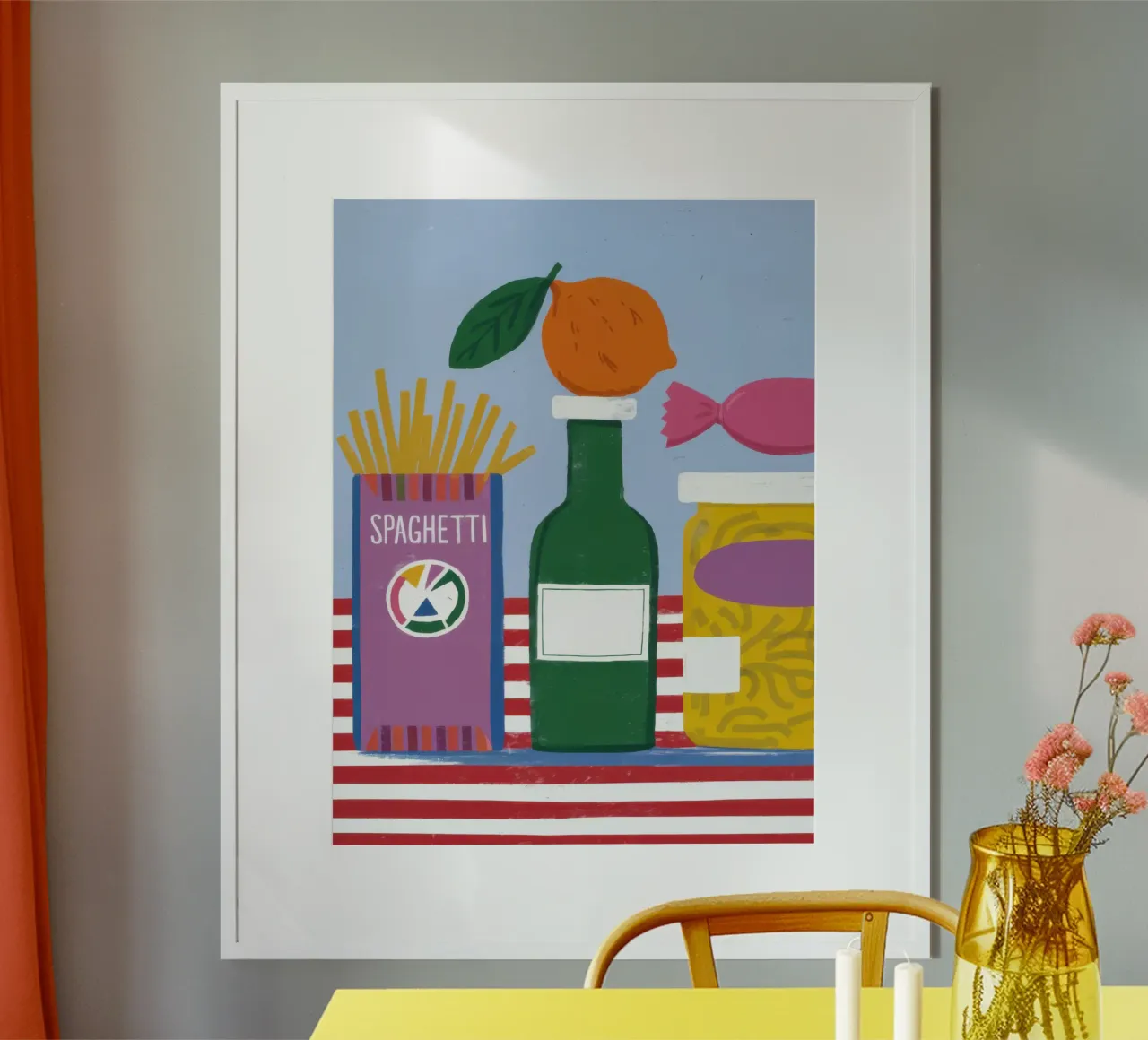 Spaghetti and Soda poster da Nova Glaze