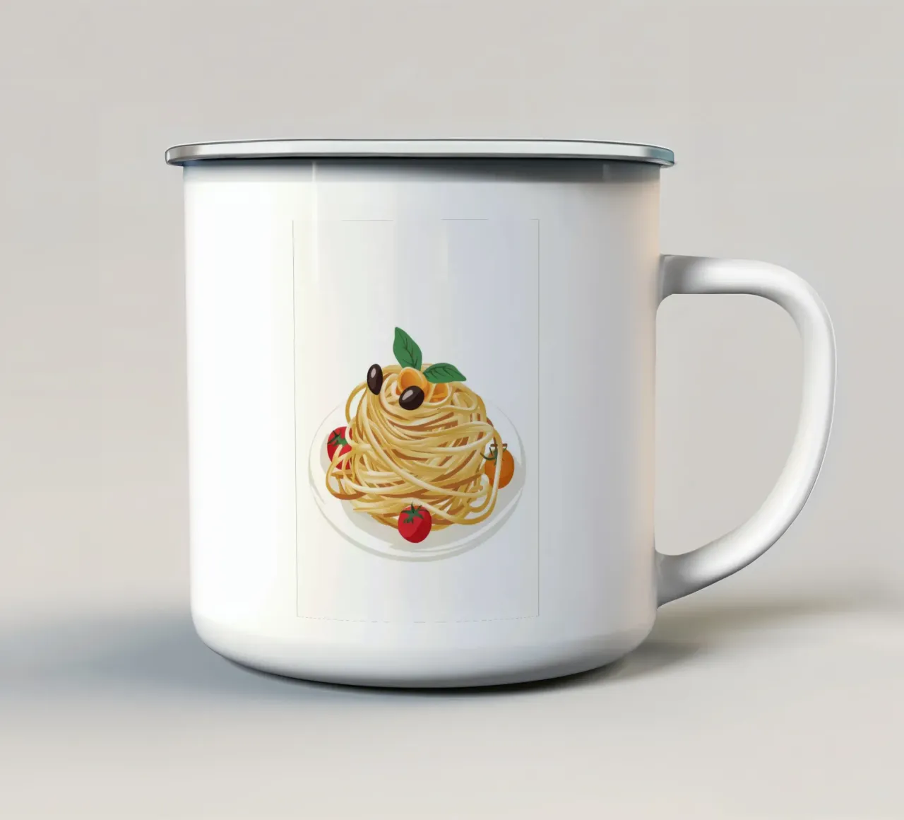 Perfect Spaghetti Twirl tazza in smalto da Nova Glaze