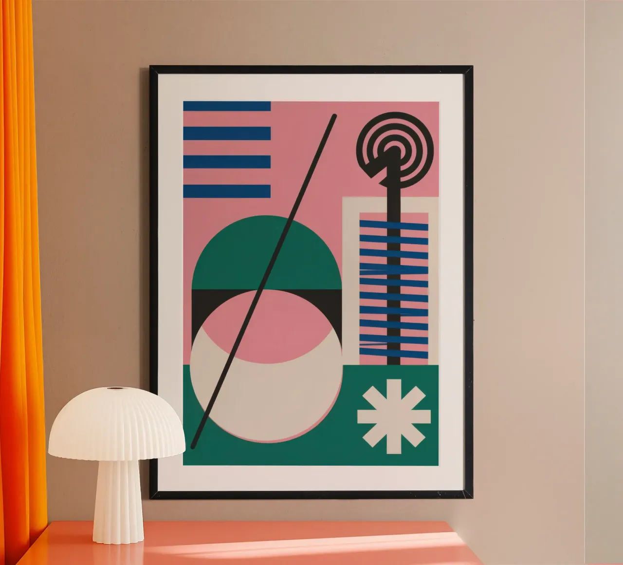 Echi geometrici poster da Nova Glaze
