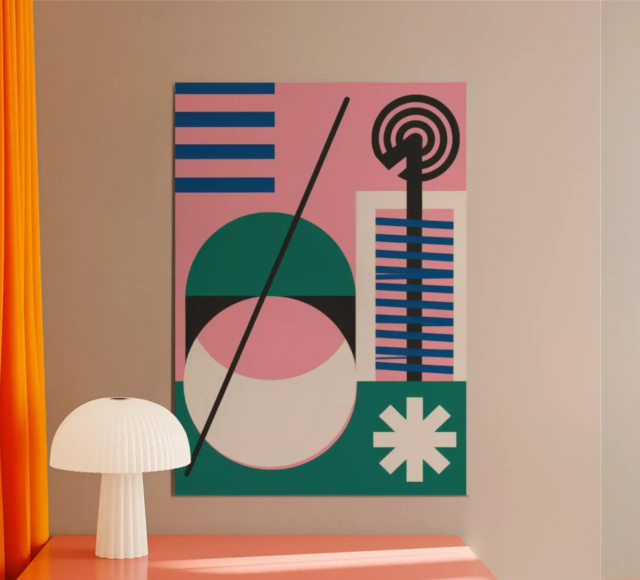 Echi geometrici poster da Nova Glaze