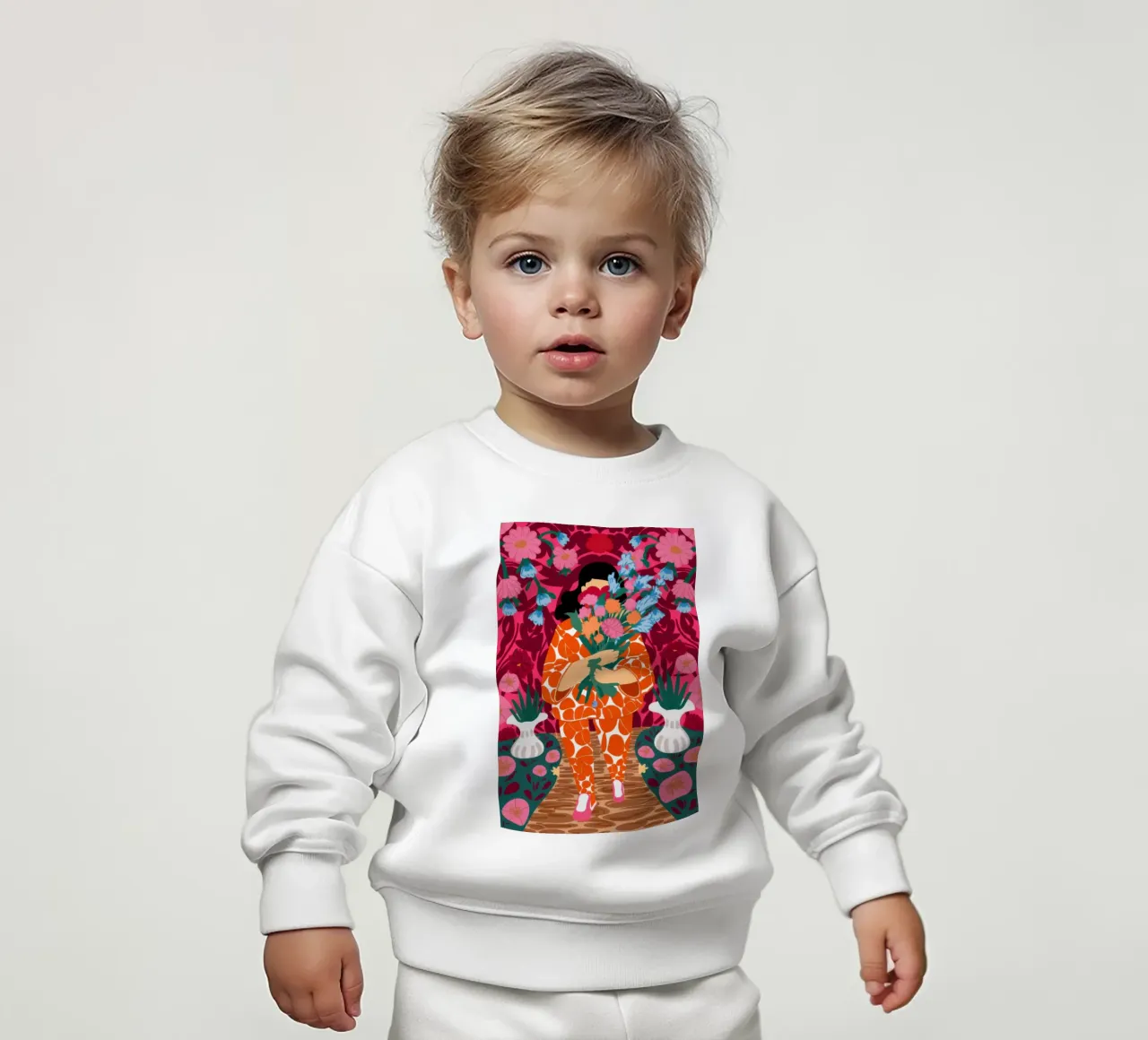 Giungla Pattern Fusion felpa neonato da Bara Suara
