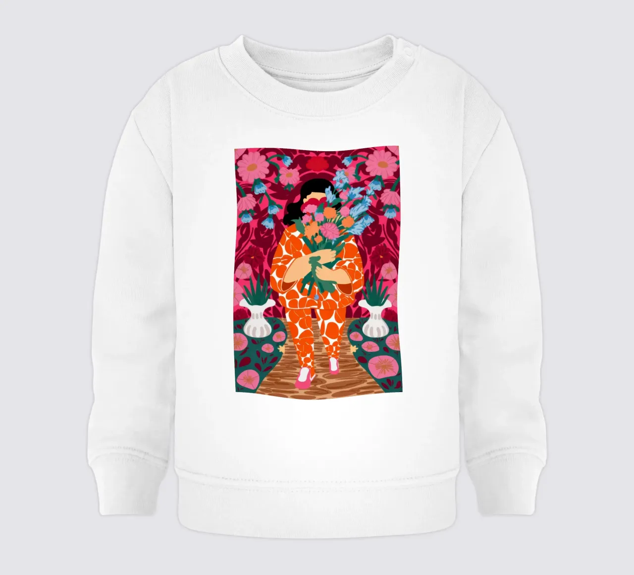 Giungla Pattern Fusion felpa neonato da Bara Suara