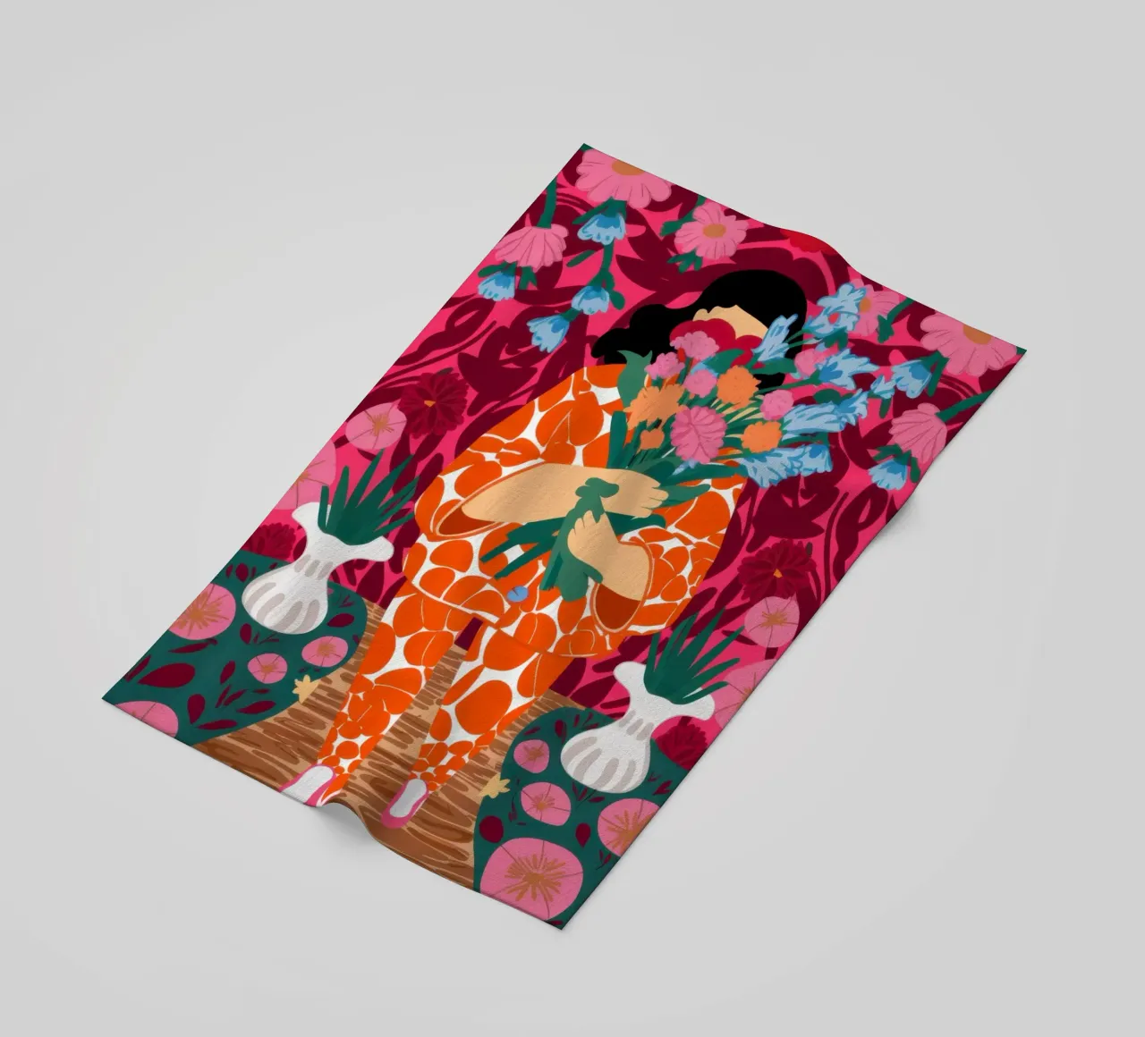 Giungla Pattern Fusion telo mare da Bara Suara