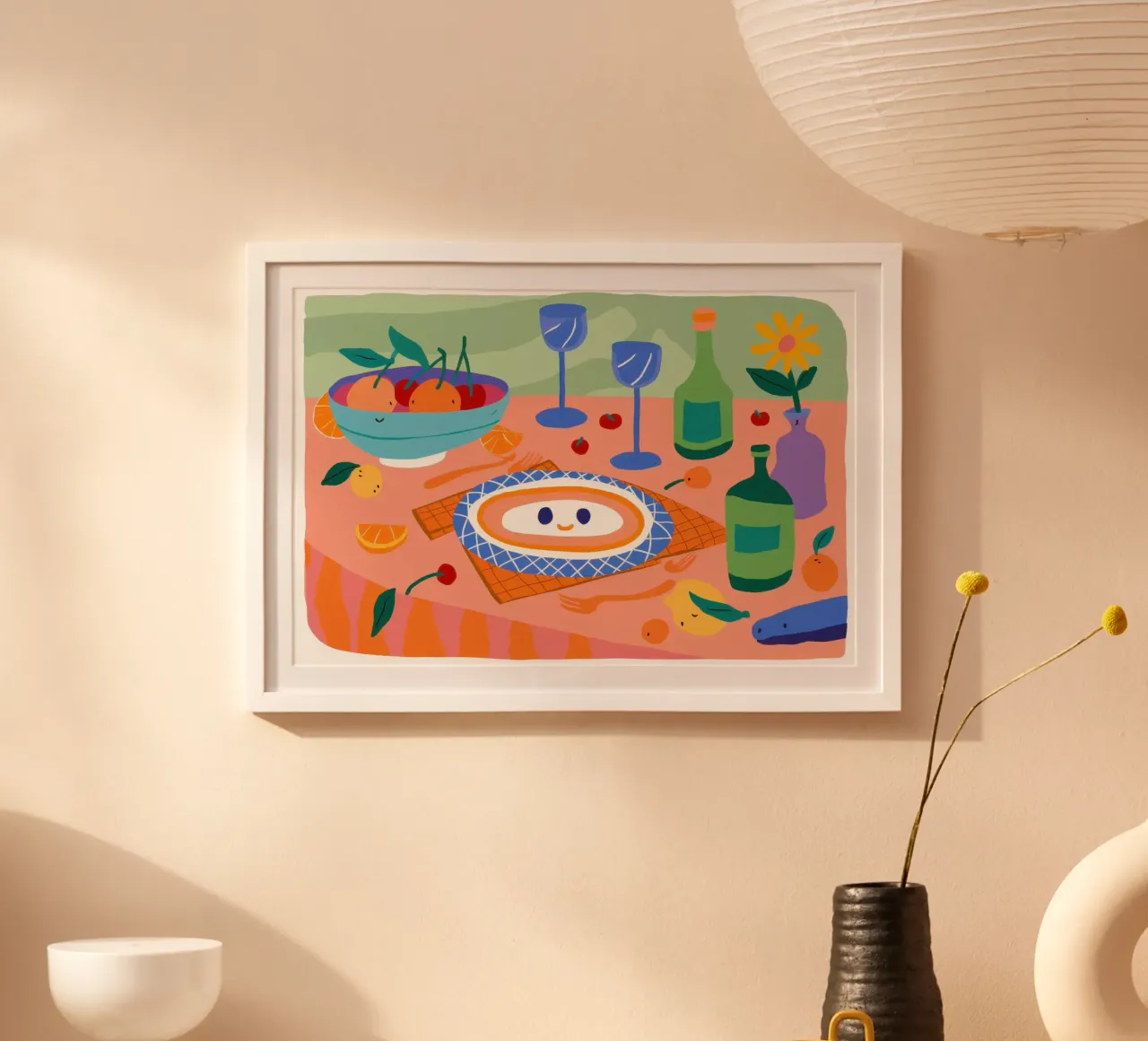 Paesaggio alimentare stravagante poster da Nova Glaze
