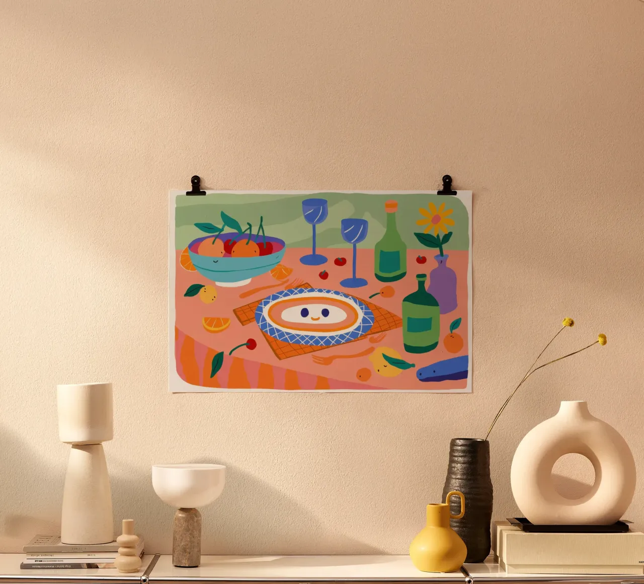 Paesaggio alimentare stravagante poster da Nova Glaze