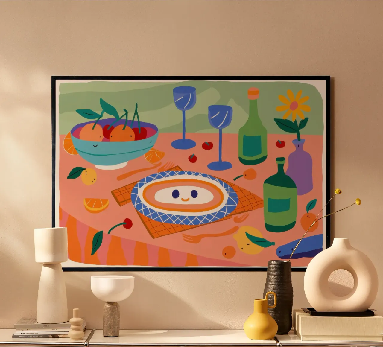 Paesaggio alimentare stravagante poster da Nova Glaze