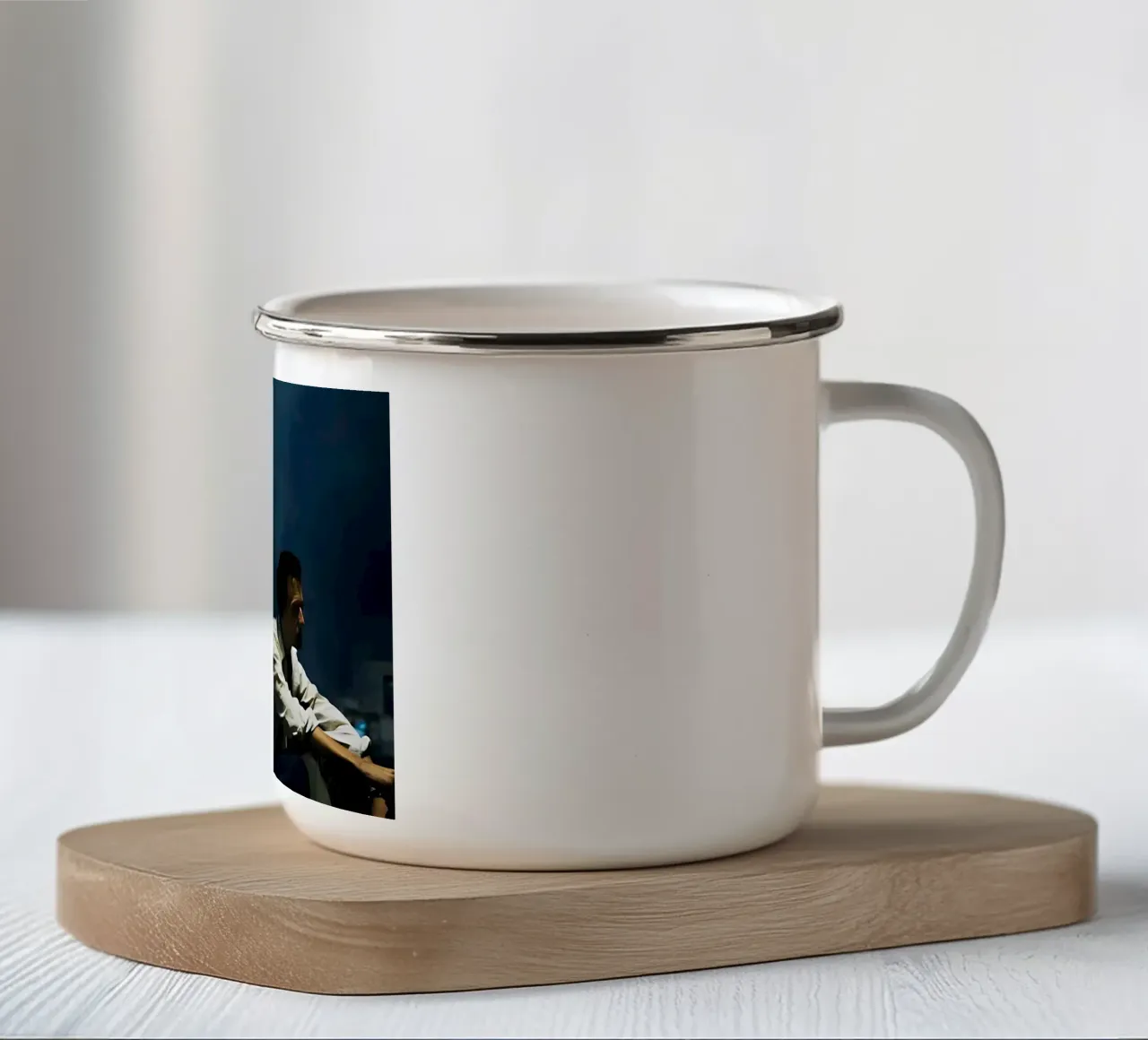 Tyler & Narator tazza in smalto da Low poly art