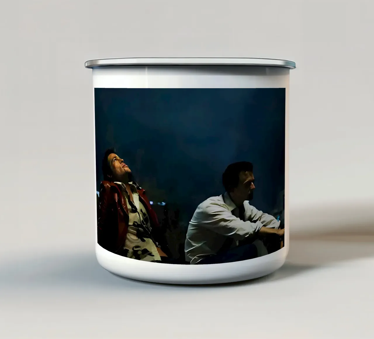 Tyler & Narator tazza in smalto da Low poly art