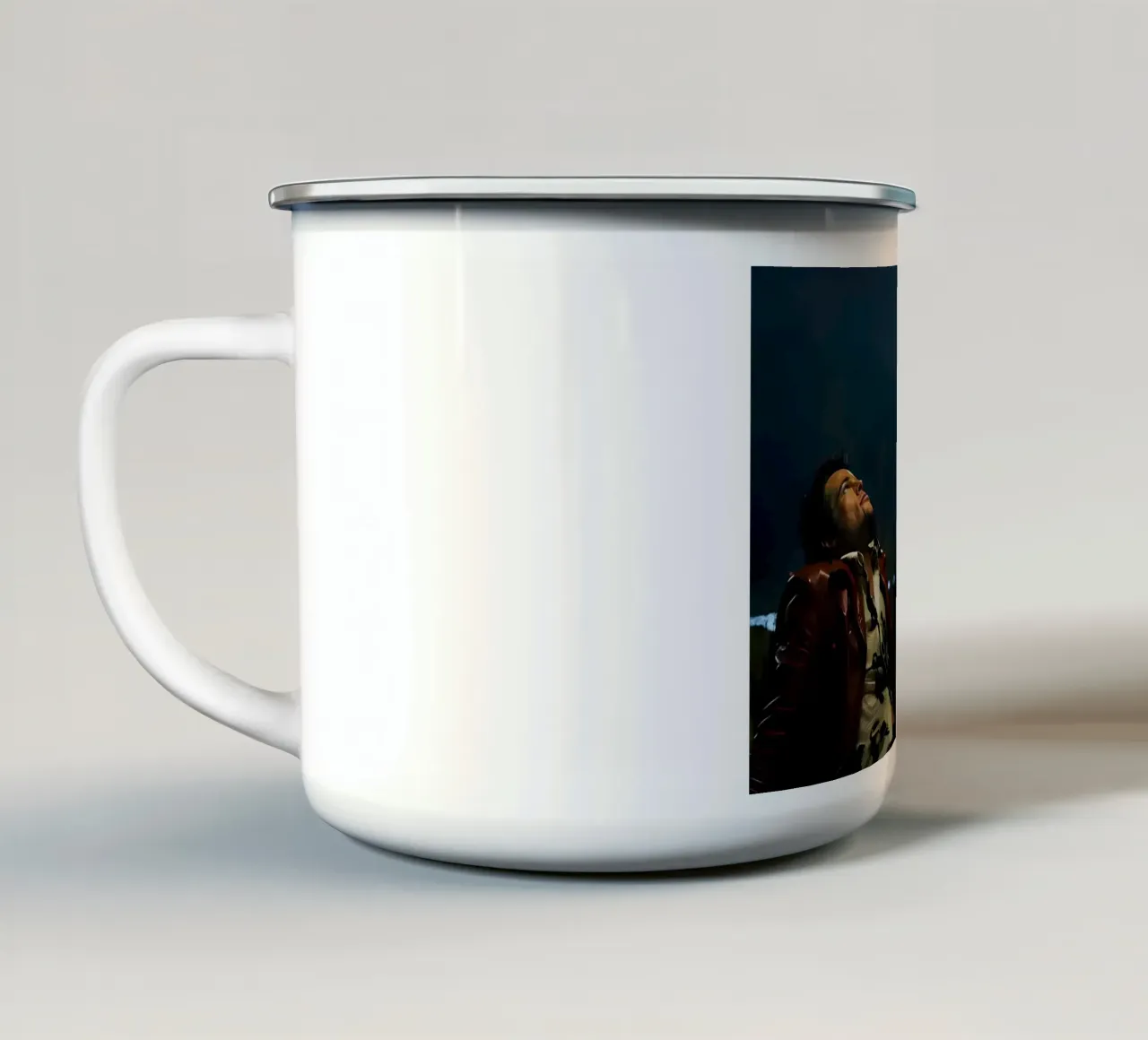 Tyler & Narator tazza in smalto da Low poly art