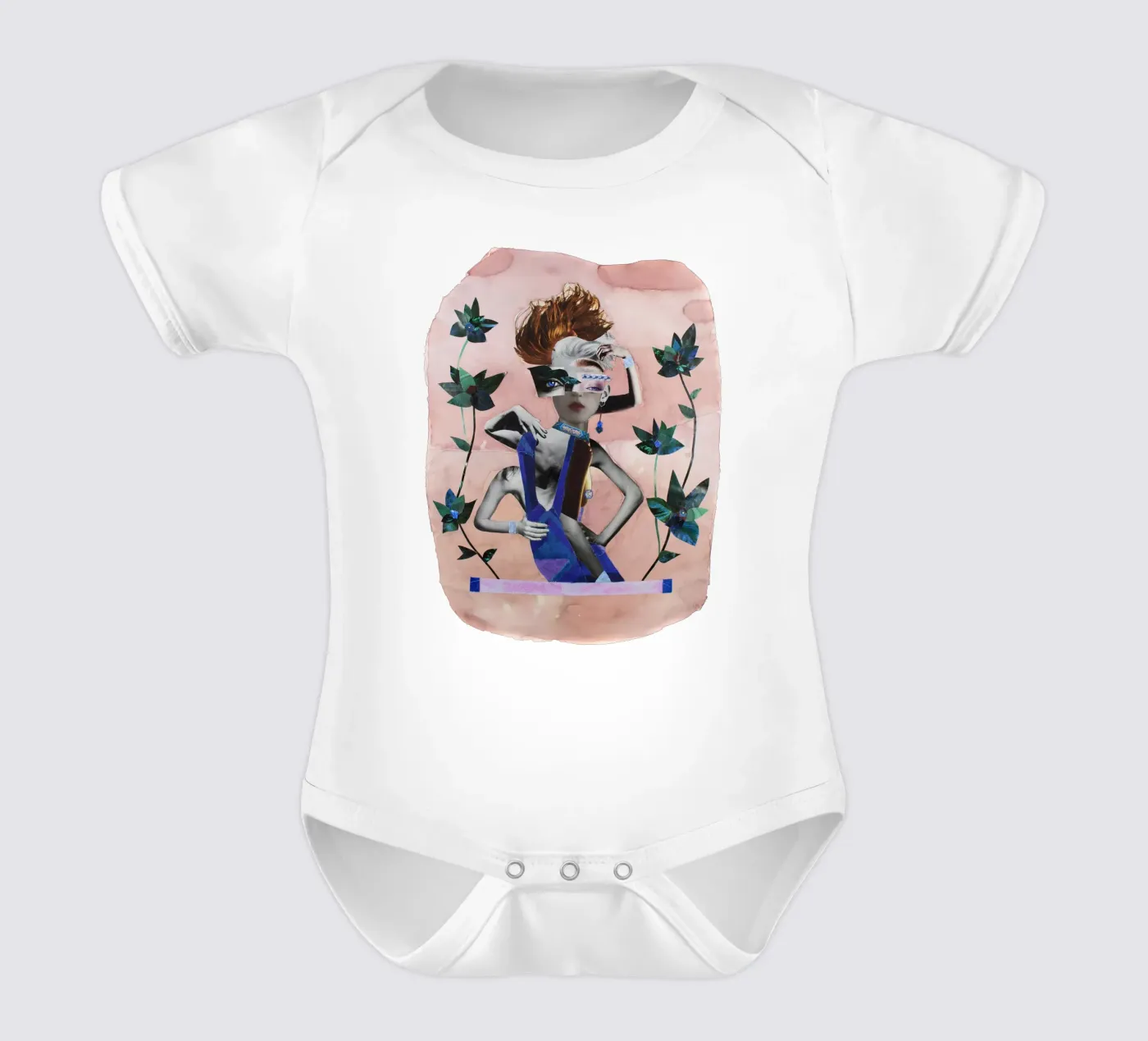 Funky Monkey Kurzarm Babybody von Paperheartmixx