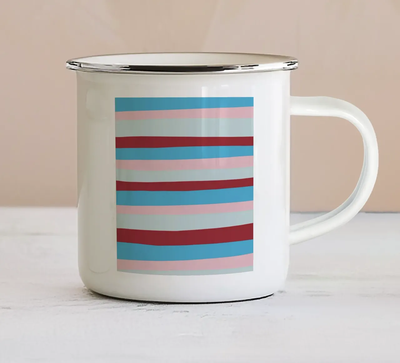 Le strisce di colore erano 8 tazza in smalto da Little Dean