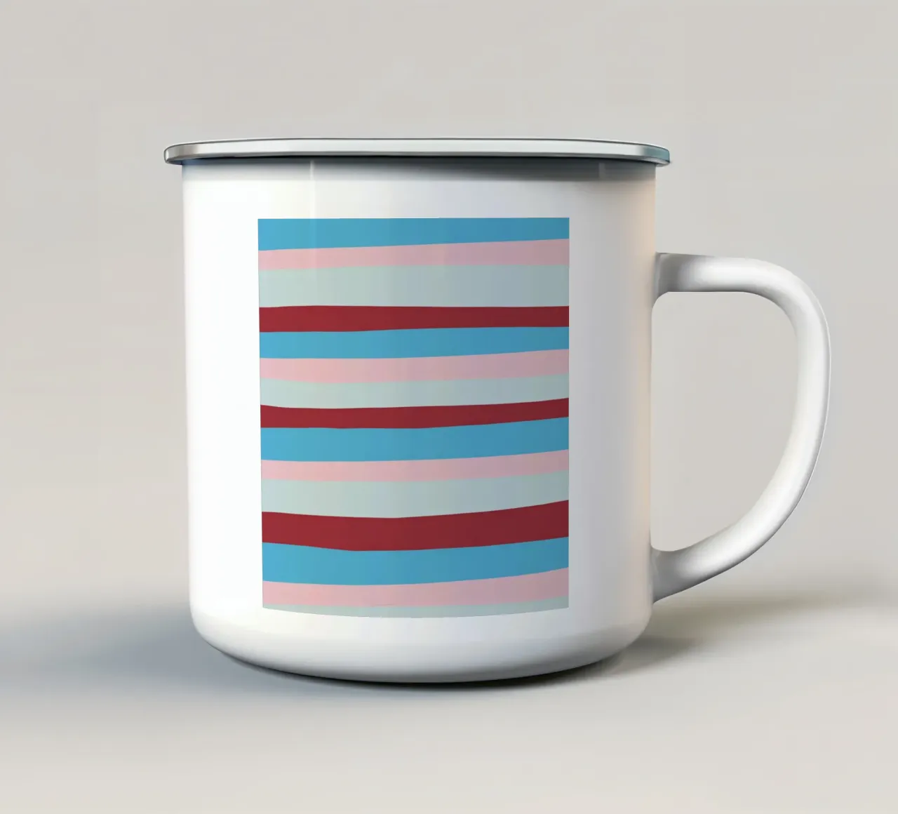 Le strisce di colore erano 8 tazza in smalto da Little Dean