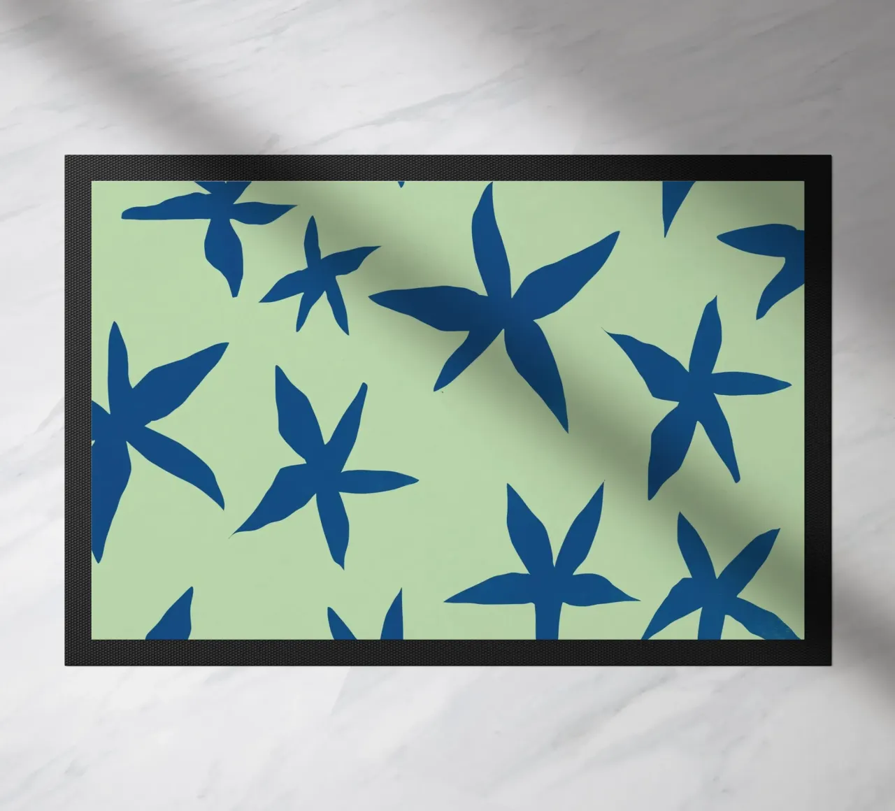 Botanical pattern 15 doormat by Little Dean