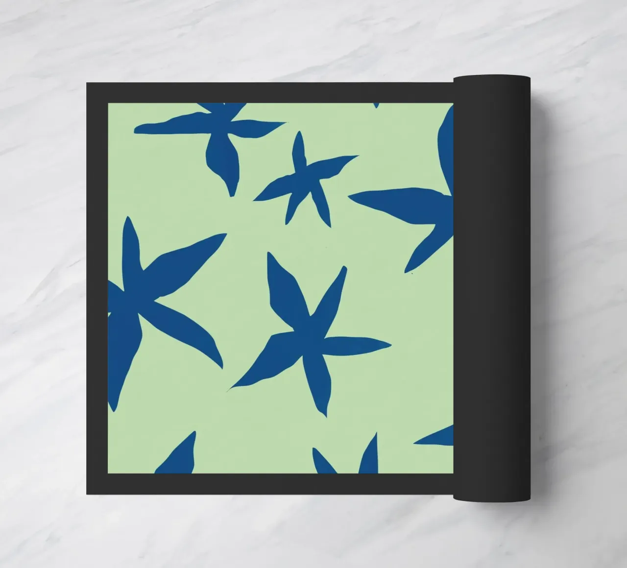 Botanical pattern 15 doormat by Little Dean