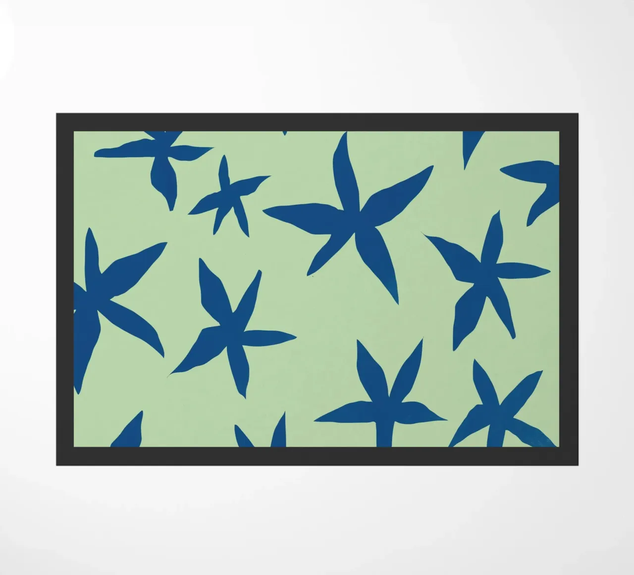Botanical pattern 15 doormat by Little Dean