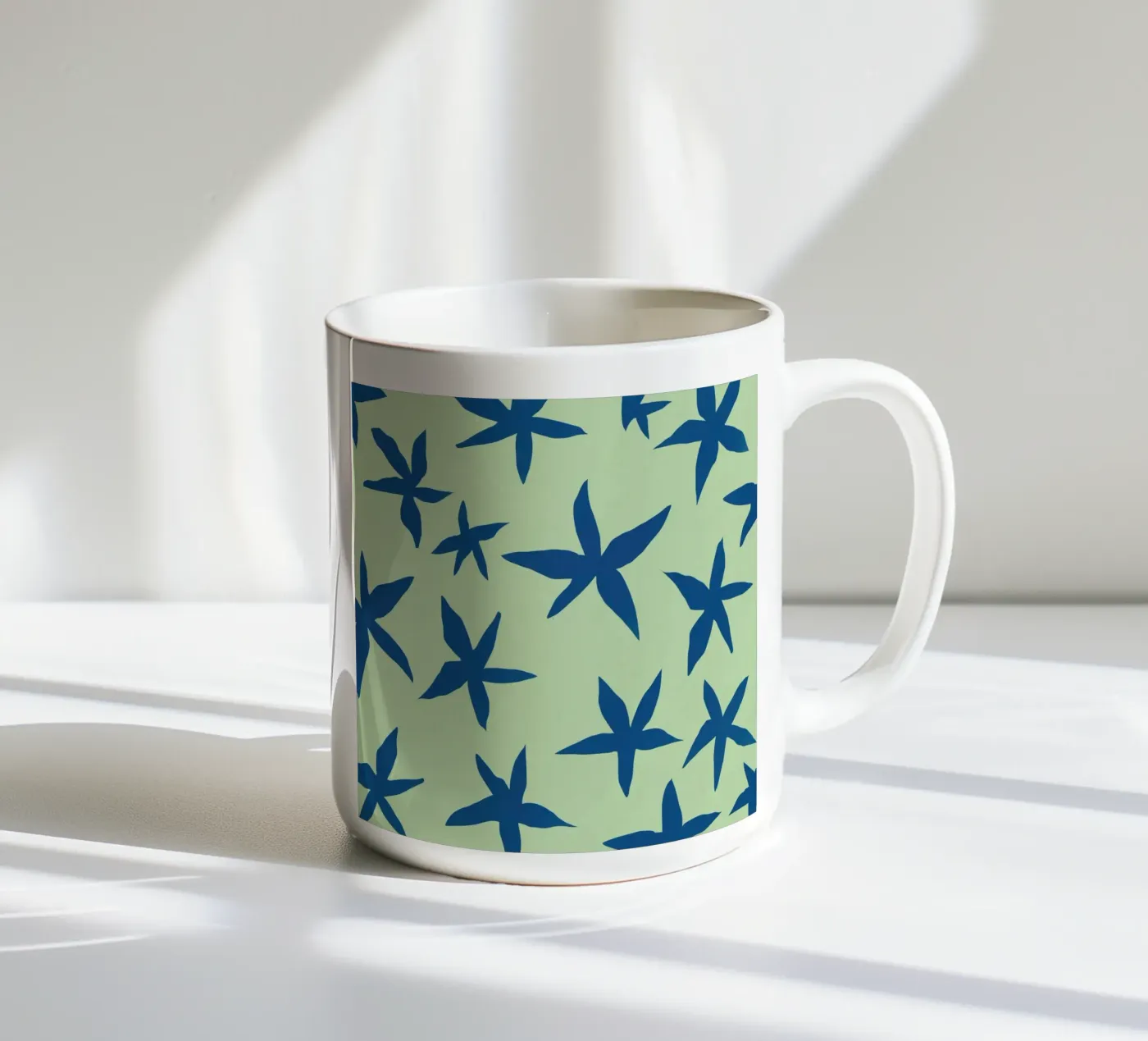 Botanical pattern 15 ceramic mug by Little Dean