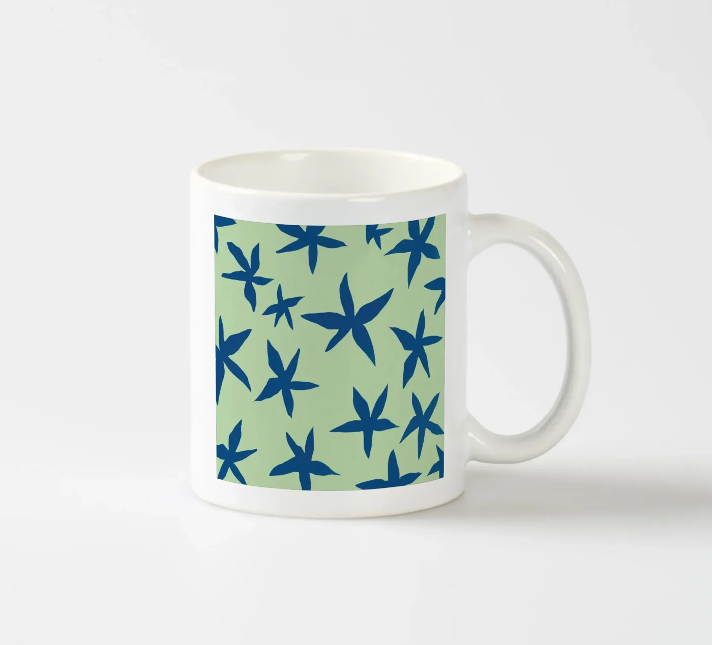 Botanical pattern 15 ceramic mug by Little Dean